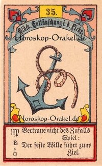 Der Anker im Wassermann Monatshoroskop an diesem Tag