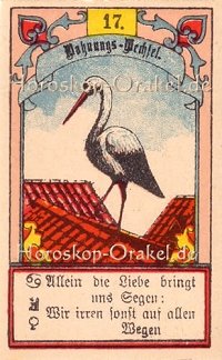 Der Storch im Wassermann Monatshoroskop an diesem Tag