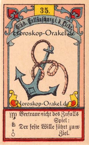 Der Anker, Singlehoroskop Wassermann