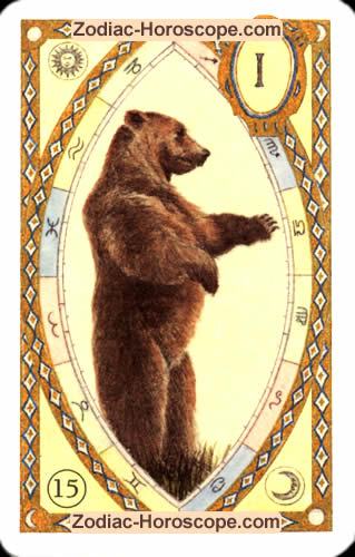 Astrologische Lenormandkarten der Bär